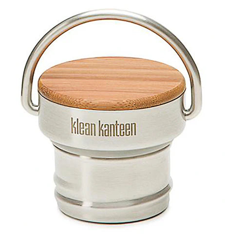 Klean Kanteen Brushed Stainless/Natural Bamboo Cap