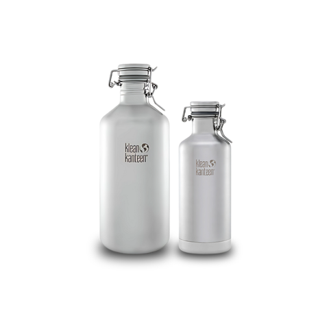 Klean Kanteen Stainless Steel Classic Vacuum Insulated Growlers with Swing Lok Cap