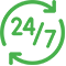 24/7 Alkaline Water supply