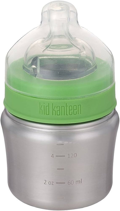 Klean Kanteen 5oz Stainless Steel Baby Bottle w/SF nipple