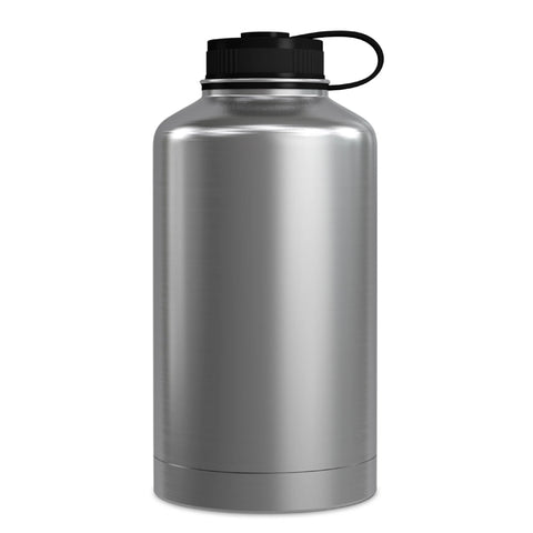GEO 64oz Double Wall Vacuum Insulated, Wide 70mm tethered cap, stainless steel