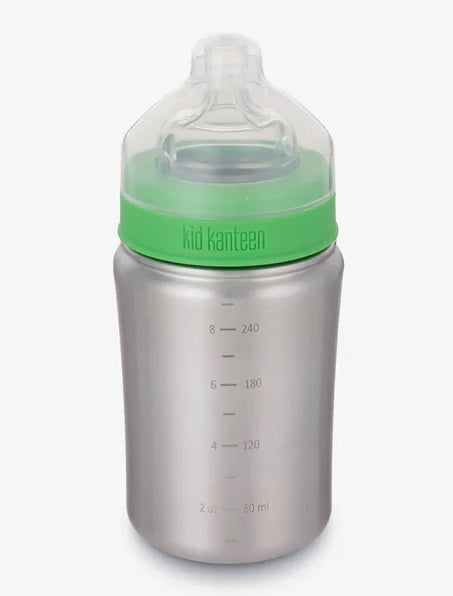 Klean Kanteen 9oz Stainless Steel Baby Bottle w/MF nipple