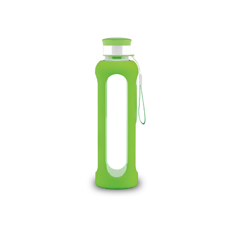 18oz Glass Bottles with Protective Silicone Sleeve
