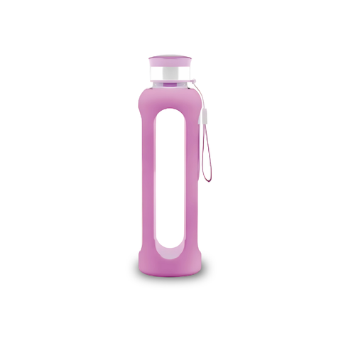 18oz Glass Bottles with Protective Silicone Sleeve