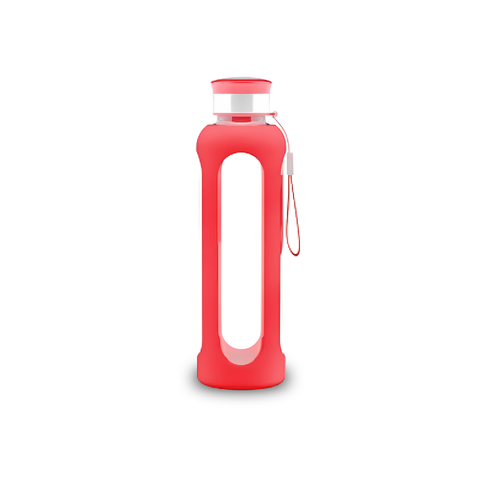 18oz Glass Bottles with Protective Silicone Sleeve