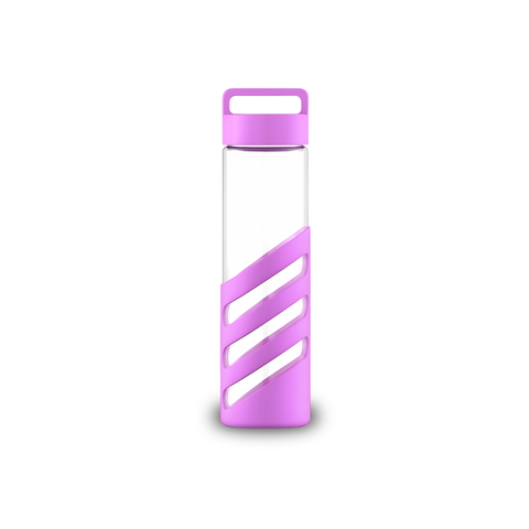 24oz Glass Bottles with Protective Silicone Sleeve