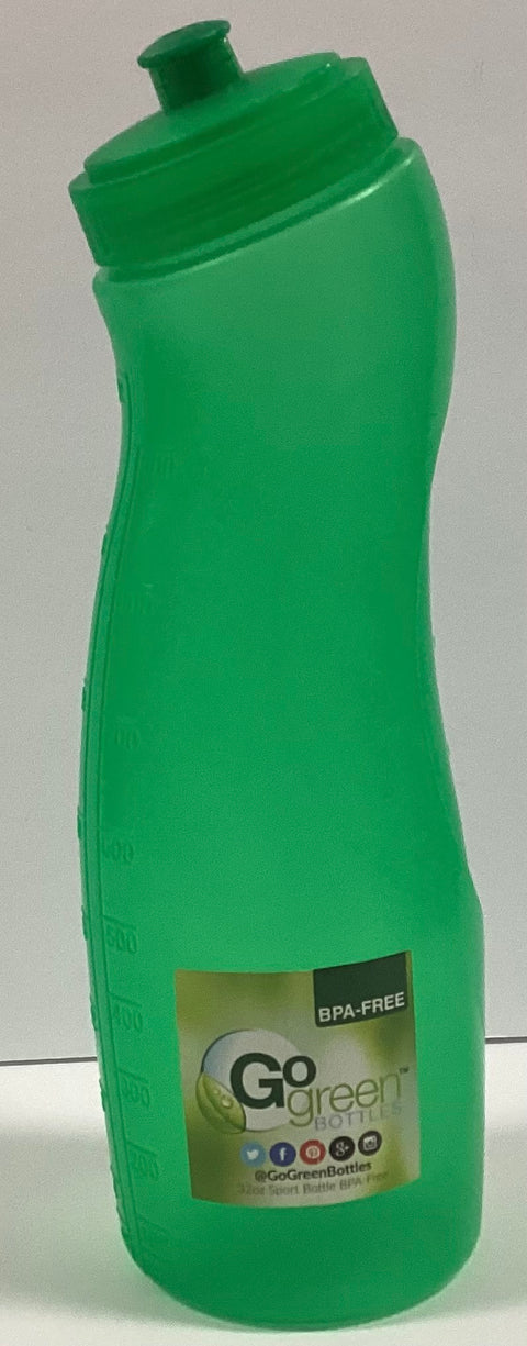 GoGreen PP 32oz Sport Bottle Green