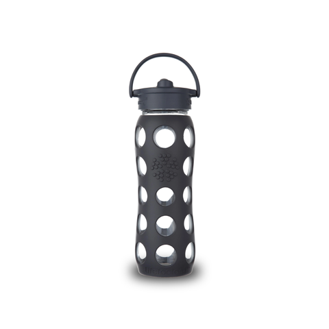 Life Factory 16oz Glass Bottle with Straw Cap