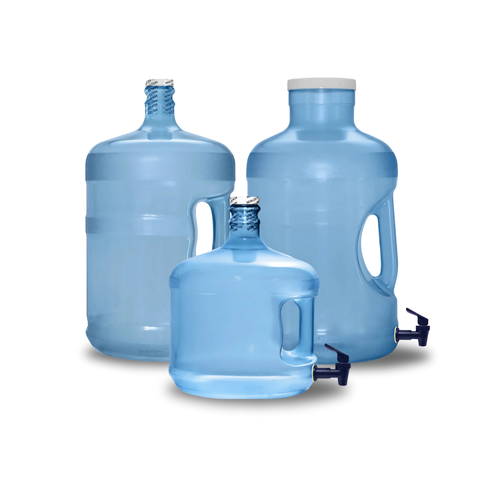 Poly Carbonate Round Bottles with Screw Cap & Spout