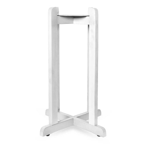 Stand 30in Tall White Wood for Crocks & Water Bottles