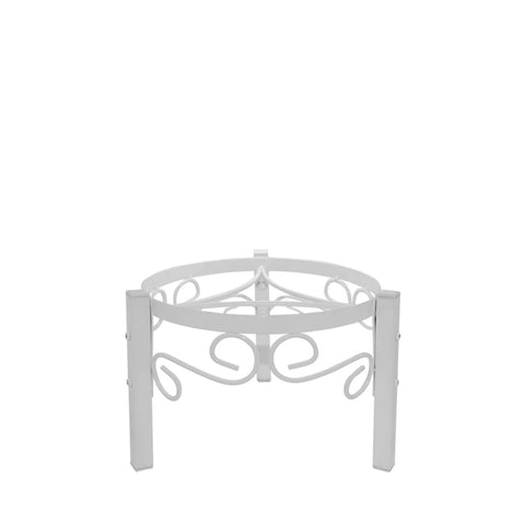 Stand 8in Metal Conter, White